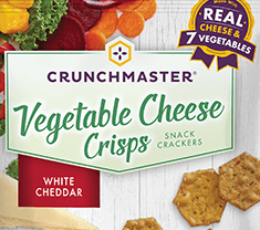 12/4.0 OZ VEGETABLE CHEESE CRISPS WHITE CHEDDAR product image